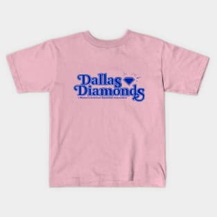 Classic Dallas Diamonds WABA Basketball 1979 Kids T-Shirt